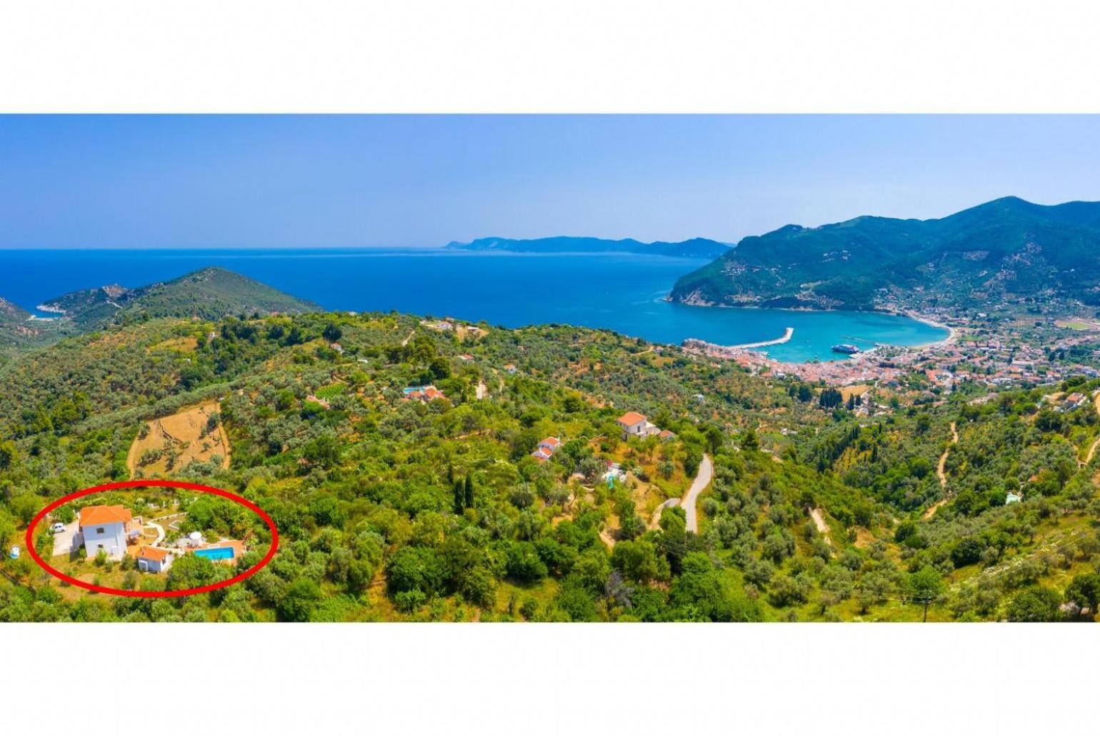 Villa Glafki Panormos  Ngoại thất bức ảnh