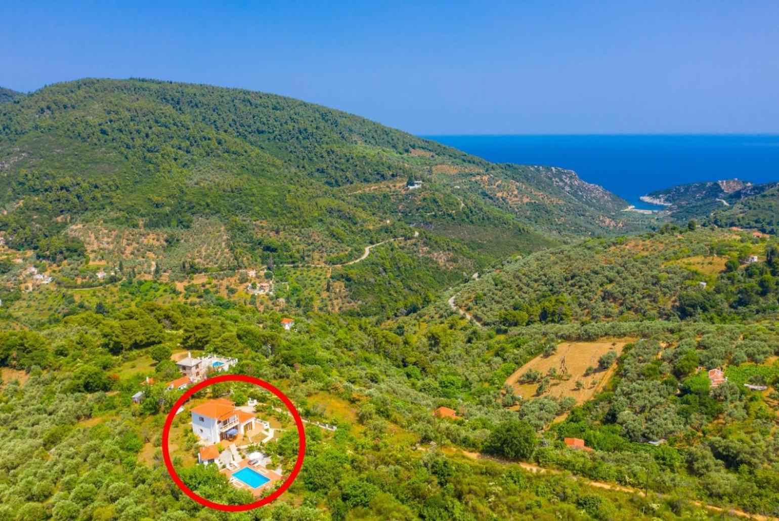 Villa Glafki Panormos  Ngoại thất bức ảnh